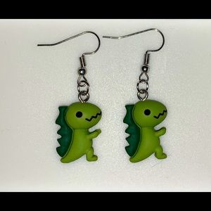 Dinosaur earrings